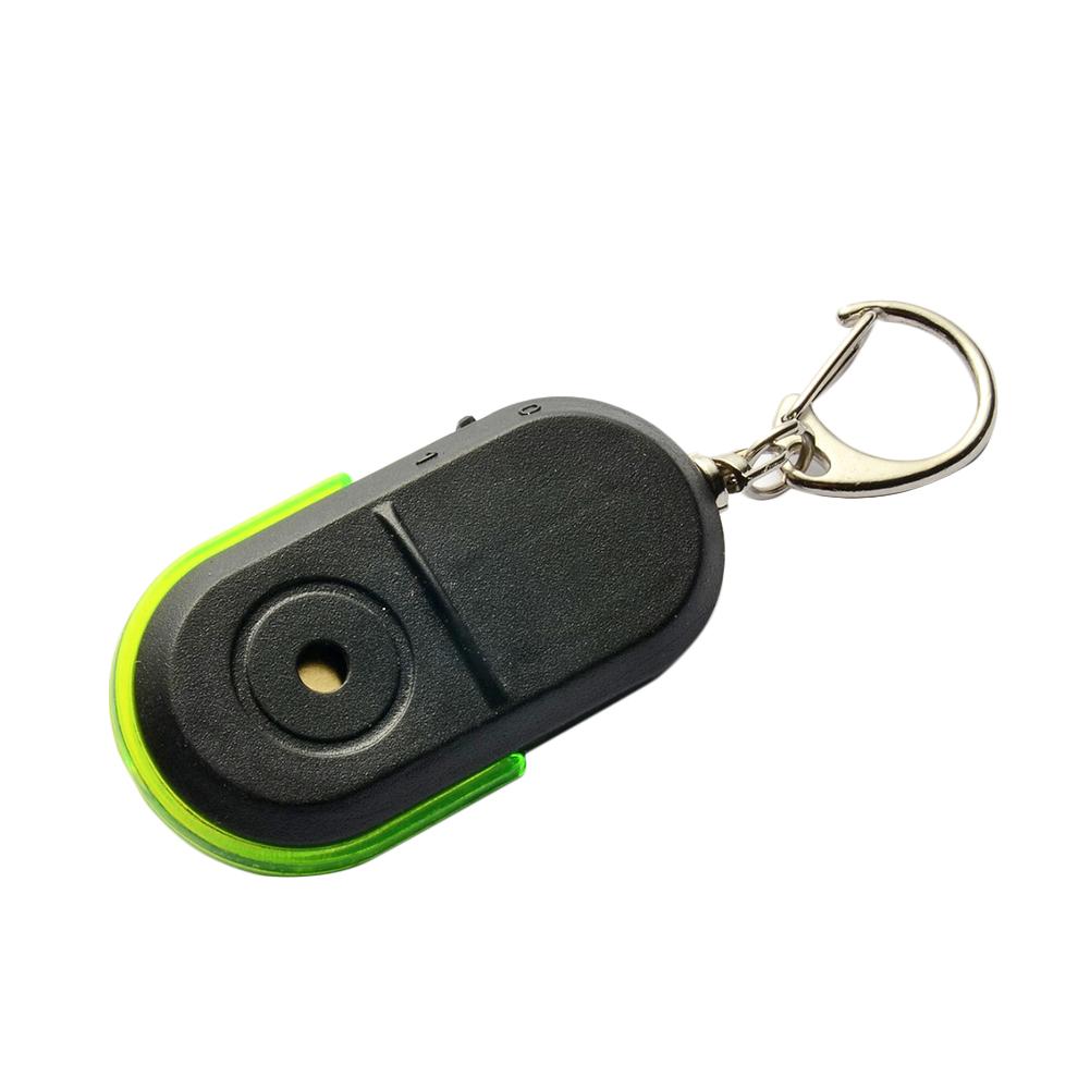 Alarme sem fio detector chave anti-perdido localizador chaveiro apito luz led rastreador de som coisas: Green