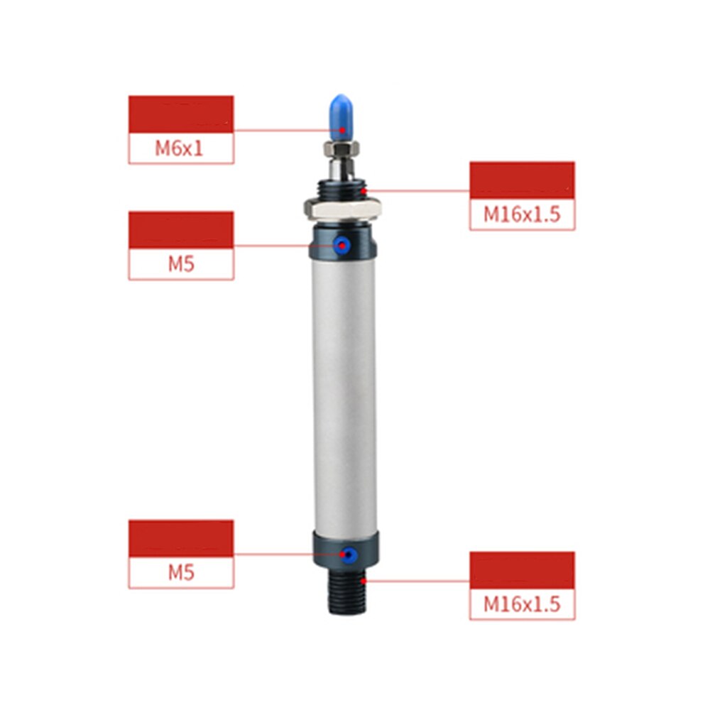 ERGAOBOY Mini-cylindre pneumatique à air comprimé, alésage 32 mm