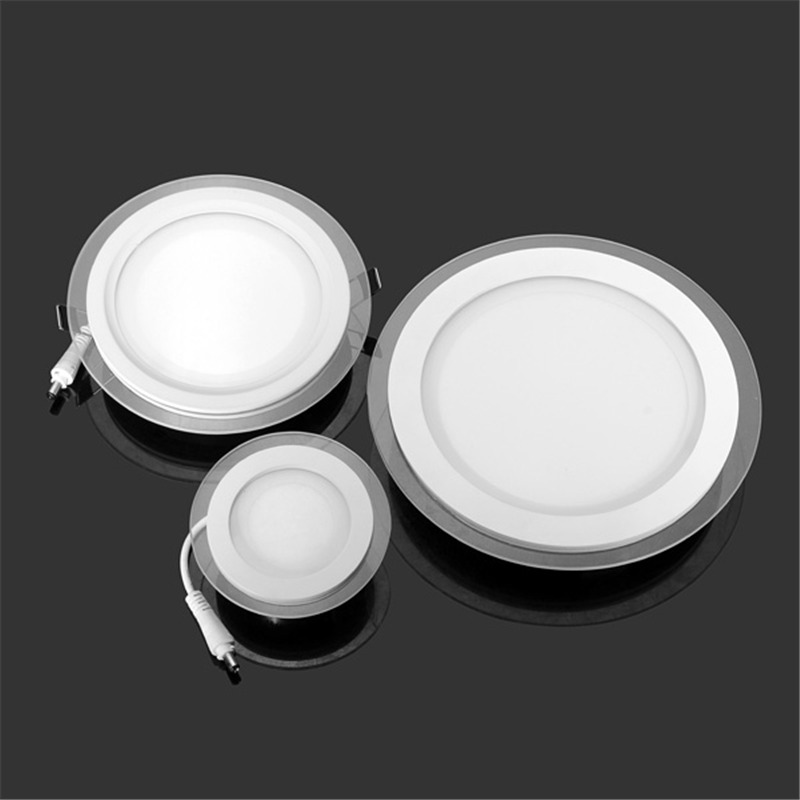 6W 9W 12W 18W Ronde/Vierkante Glazen LED Downlight Inbouw LED Paneel Licht Spot Plafond Down Light AC110V 220V Warm/Koud Wit