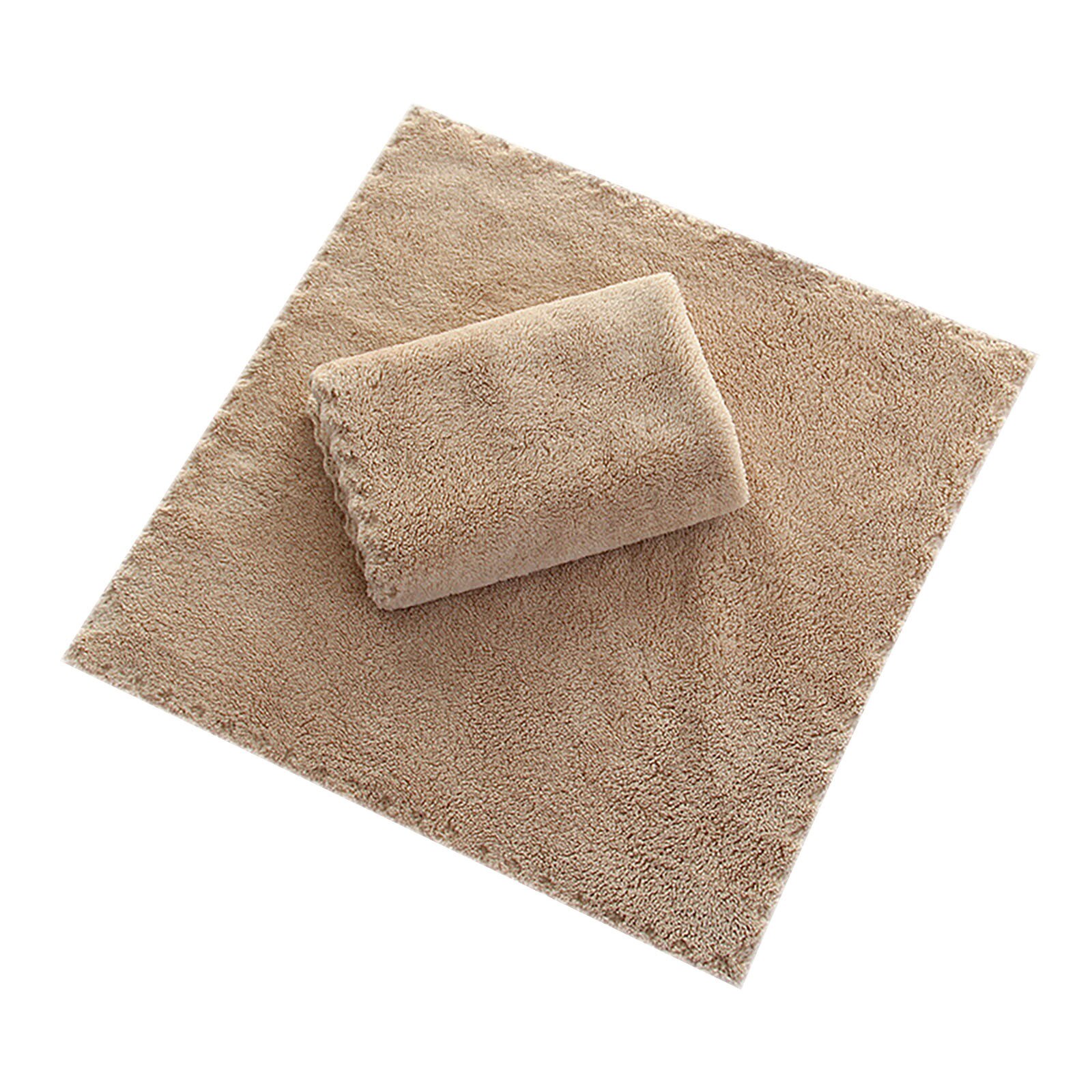 Coral Fleece Vierkante Zakdoek Zachte Absorberende Handdoek Theedoeken 30*30Cm Kinderen Kleine Zakdoek Gaas S Verpleging: F