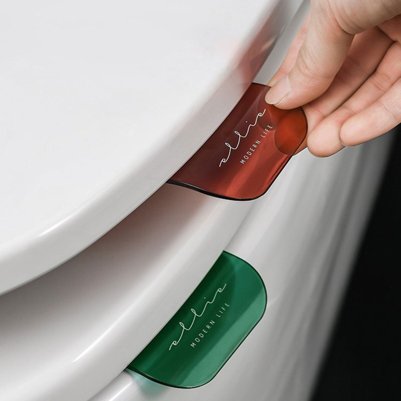 Toiletbril Houder Lifter Sanitaire Closestool Seat Cover Lift Handvat Toilet Seat Cover Lifter Badkamer Thuis Schoonmaken Tool