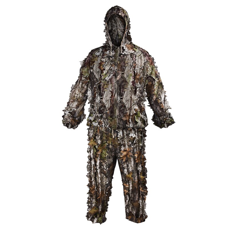 Ghillie Anzug Jagd Wald 3D bionisch ahorn Verkleidung Uniform Cs Atmungsaktive Tarnung Anzüge einstellen armee militärische taktische neue: L