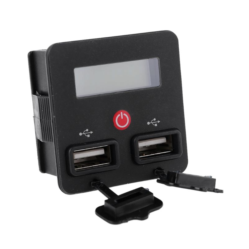 Universal 12V 24V Battery Capacity Indicator Waterproof Module with USB &amp; Switch