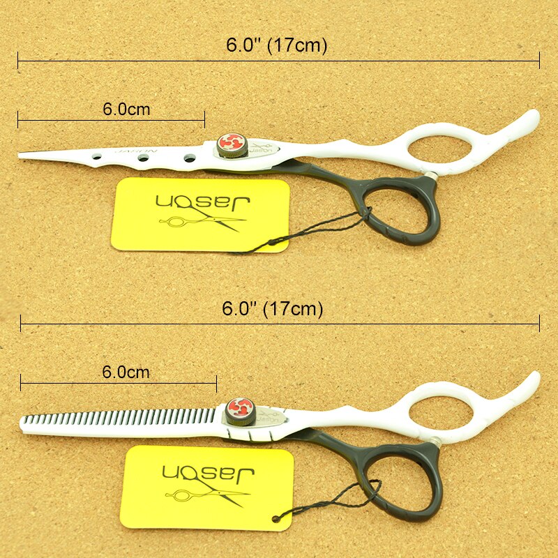 Jason-Tijeras afiladas para cortar el pelo, herramientas de estilismo para peluquería, 6 pulgadas, A0022D