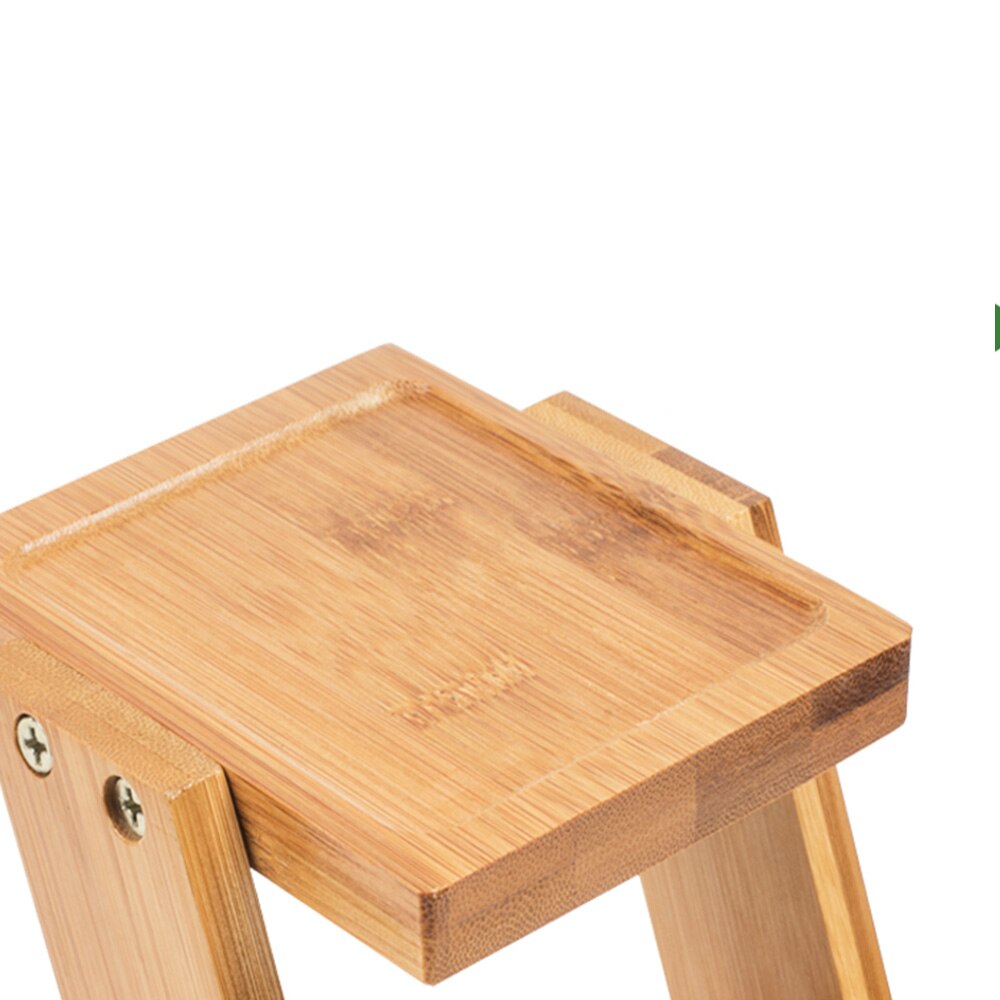 Plante bakke plante hylder blomst display stativ bambus display stativ træ hylde opbevaring rack udendørs have blomster rack holder