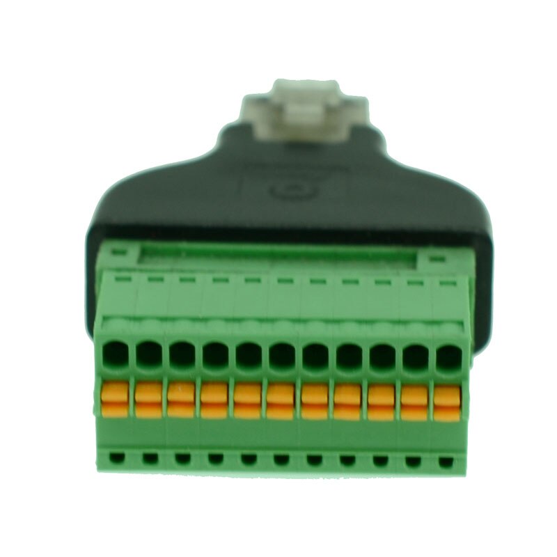 RJ50 connector RJ50 to SpringTerminal Adaptor RJ50 Male to 11 Pin connector RJ50 splitter for CCTV DVR