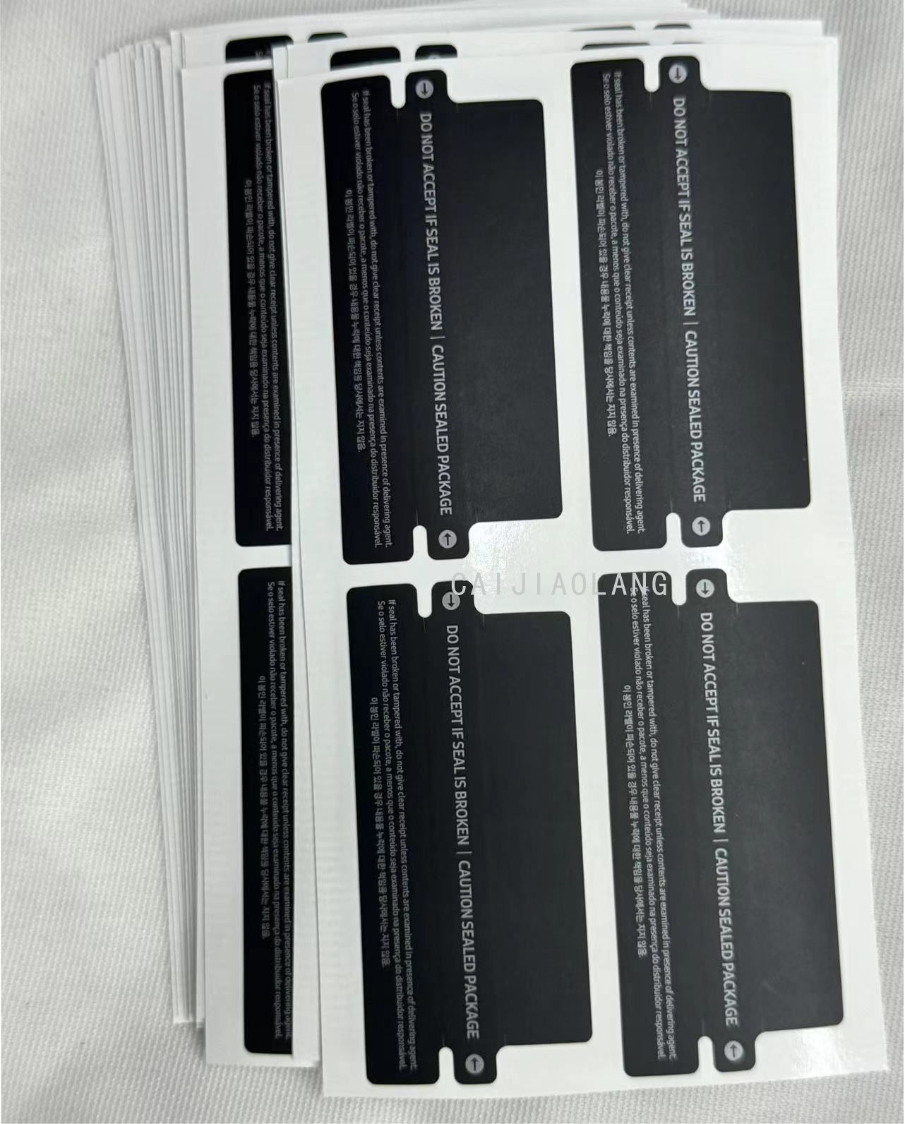 100 sztuk/partia naklejki ze znacznikiem z białą strzałką dla S24 S24 ultra Fold5 s23fe Box etykieta uszczelniająca Film naklejki US EU SA wersja