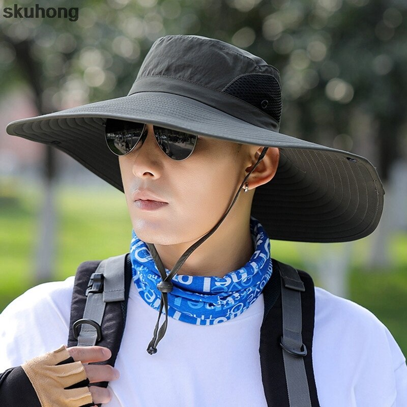 outdoor-mannen-hoeden-vissen-cap-effen-kleur-brede-vicedeal