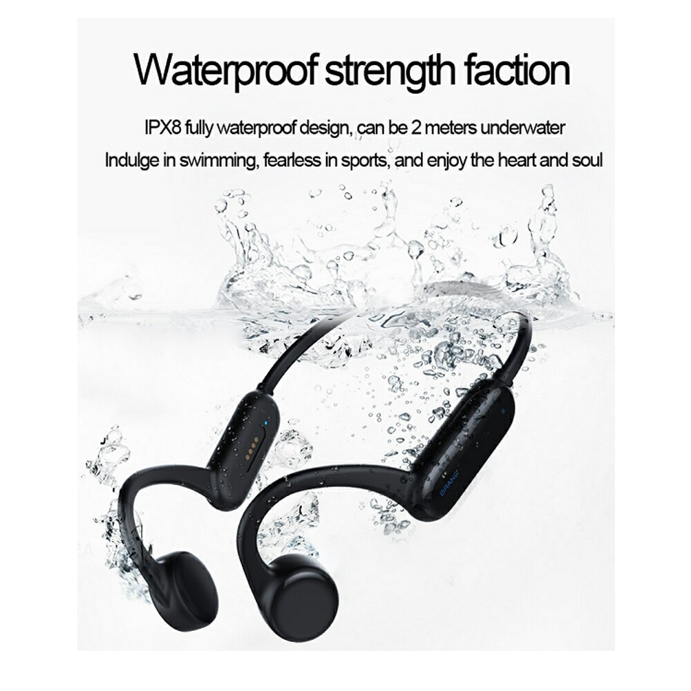 Auricular de natación SITU Auriculares inalámbricos con Bluetooth de conducción ósea IPX8 resistente al agua con tarjeta de memoria de 8GB