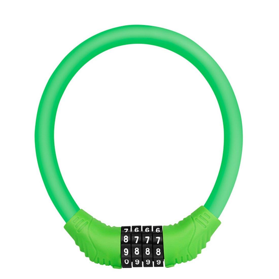 Bike Lock 4 Digit Code Kombination Fahrrad Lock Fahrrad Sicherheit Lock Fahrrad Ausrüstung Radfahren Sport MTB Anti-diebstahl Ring schloss: Style2 green