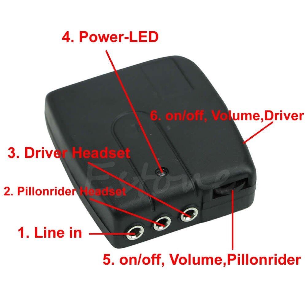 2-way Motorcycle Motorbike Helmet Intercom Headset Communication System