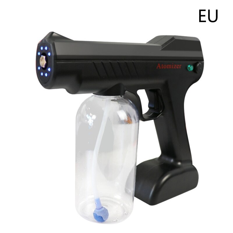 Handheld Nano Sanitizer Sprayer Home Disinfection Atomizer Blue Ray Cordless: BK-EU