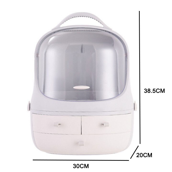 Large Novel Make Up Drawer Organizer Women Makeup Boxes Cosmetics Storage Box Female Jewelry Case Desktop Dresser Tidy Organizer: Penguin Grey