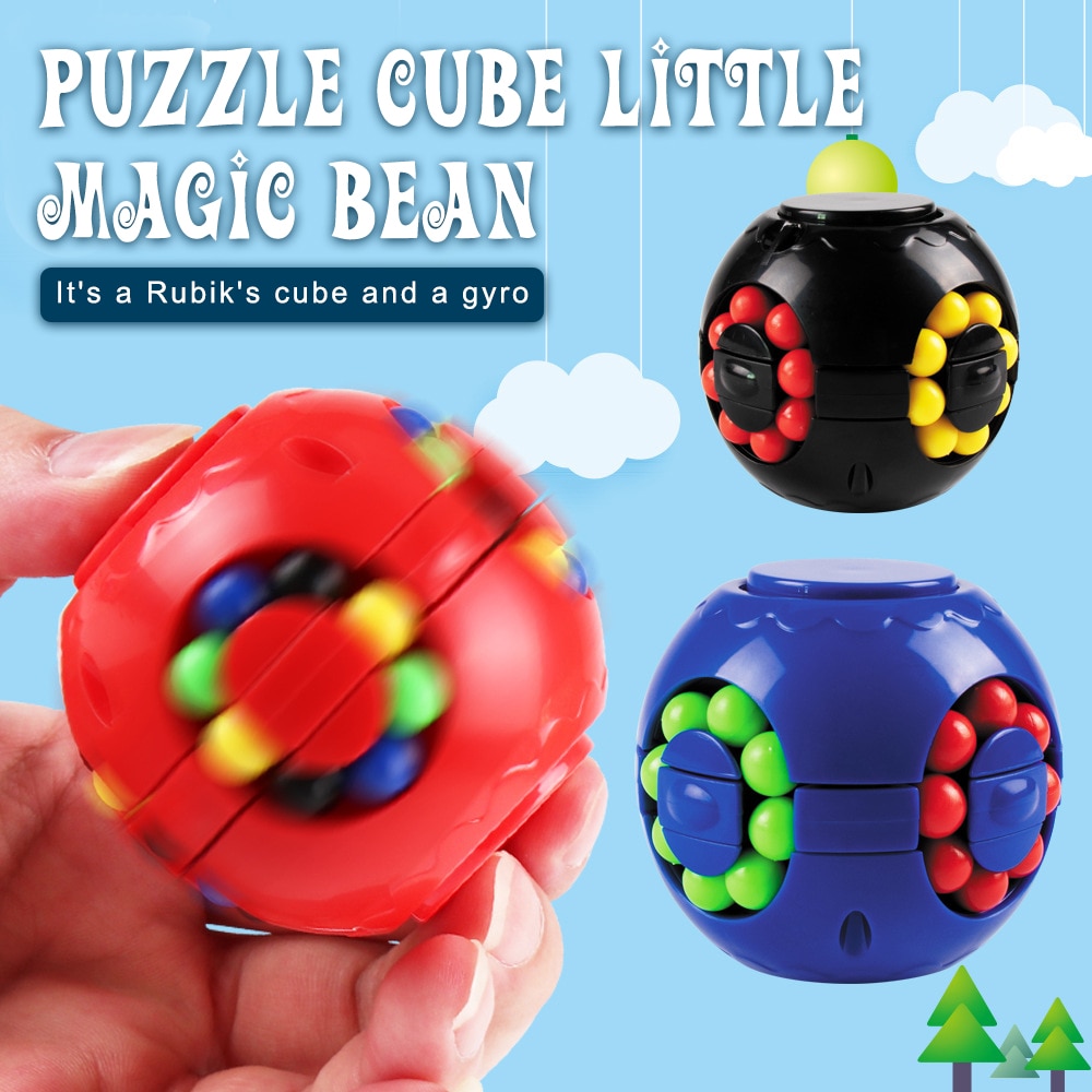 Hamburg Stress relief Cube Fingertip Gyroscope Little Magic Bean Brain Gyro Cube Intellectual development Decompression toys