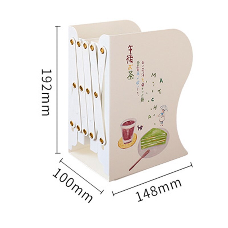 Retractable bookshelf simple desktop to organize books by students office foldable book block file box folder