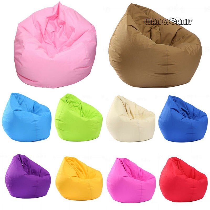 Large Bean Bag Gamer Beanbag Adult Outdoor Gaming Garden Big Arm Chair Unfilled Lounge Home Soft Lazy Cozy Single Sofa Cover