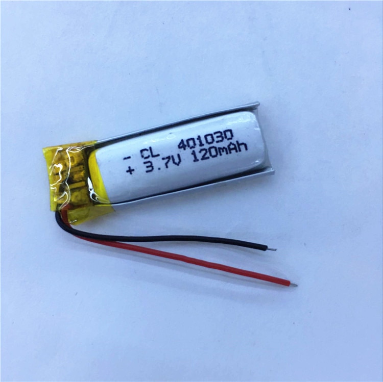 401030 401230 3,7 V 120mAh batería recargable li-on Baterías de polímero de litio para MP3 MP4 juguete GPS Bluetooth