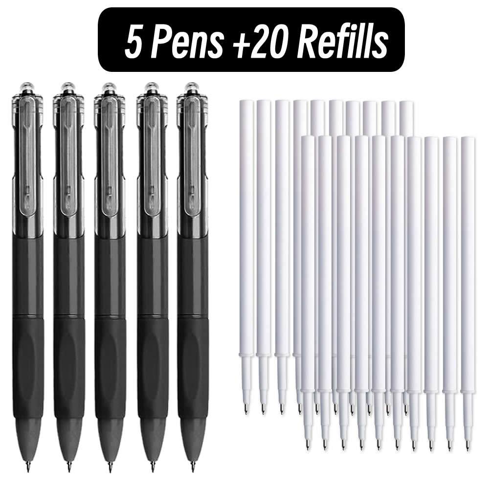 0.5mm st caneta ponta cor de tinta preta estudante canetas esferográficas esferográficas escrita papelaria material escolar fino lápis escritório: Azul marinho