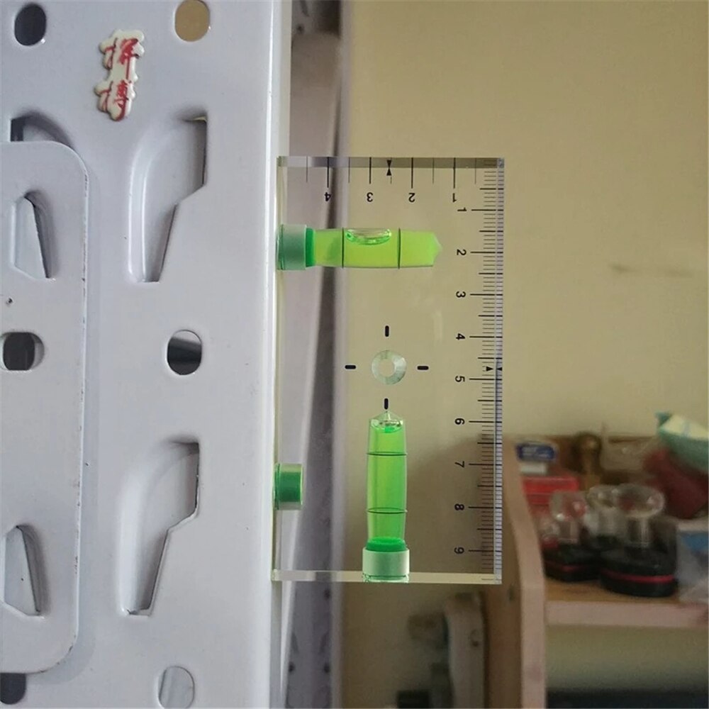 High Transparent magnetic Level Bubble Mini Spirit level with Three strong magnetic magnets