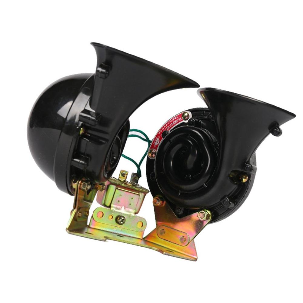 Effen Ijzeren Frame Shell Auto Fluitje Enkele Toon Grote Slak Hoorn Universele Claxon Fluitje Super Luide Claxon