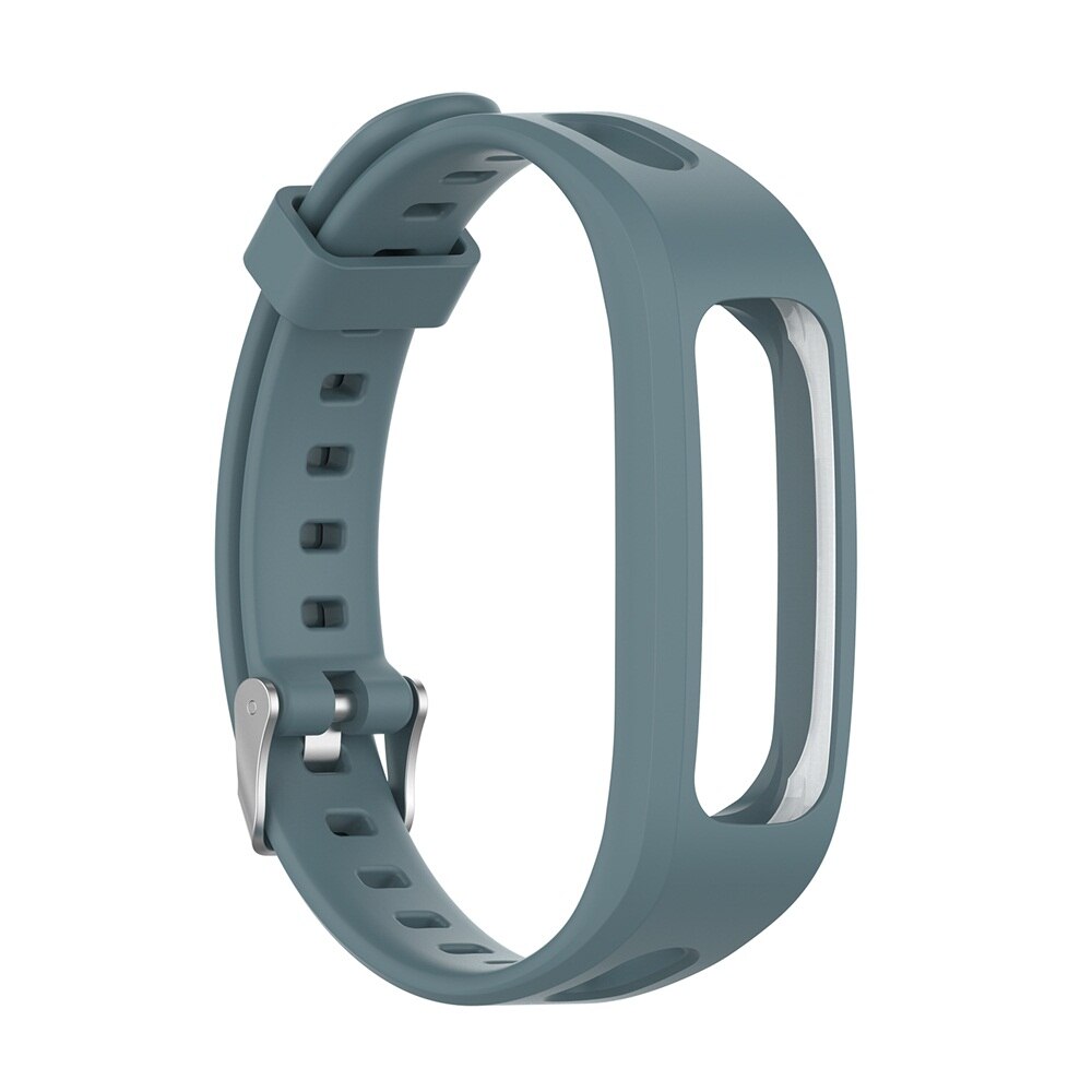 1 correa de silicona para muñeca deportiva ajustable, correa de repuesto suave para reloj, correa para pulsera para Huawei Band 4e 3e Honor Band 4 Running: grey