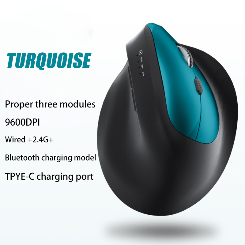 Xiaomi Bluetooth Vertical Mouse Tri-Mode Ergonomic 9600 DPI Adjustable Optical Silence Gaming Mouse Office Dormitory Comfortable: Beige