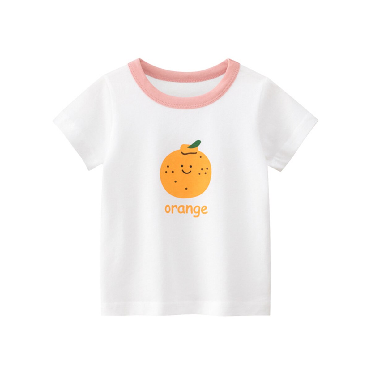 Bebê da criança meninas manga curta camiseta crianças algodão casual verão camisetas