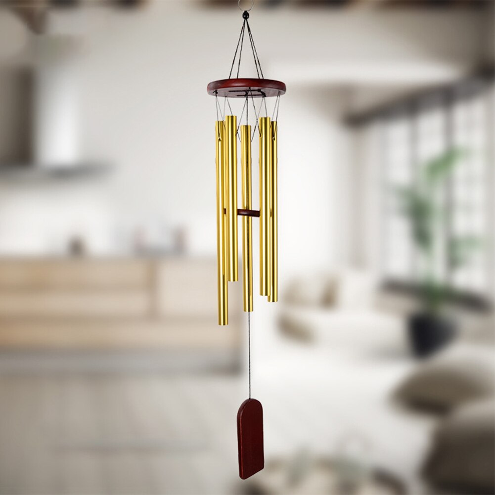 Wood Wind Chimes For Outside Memorial Durable Hook Hanging Deep Tone Patio Yard Home Living Room Balcony Garden