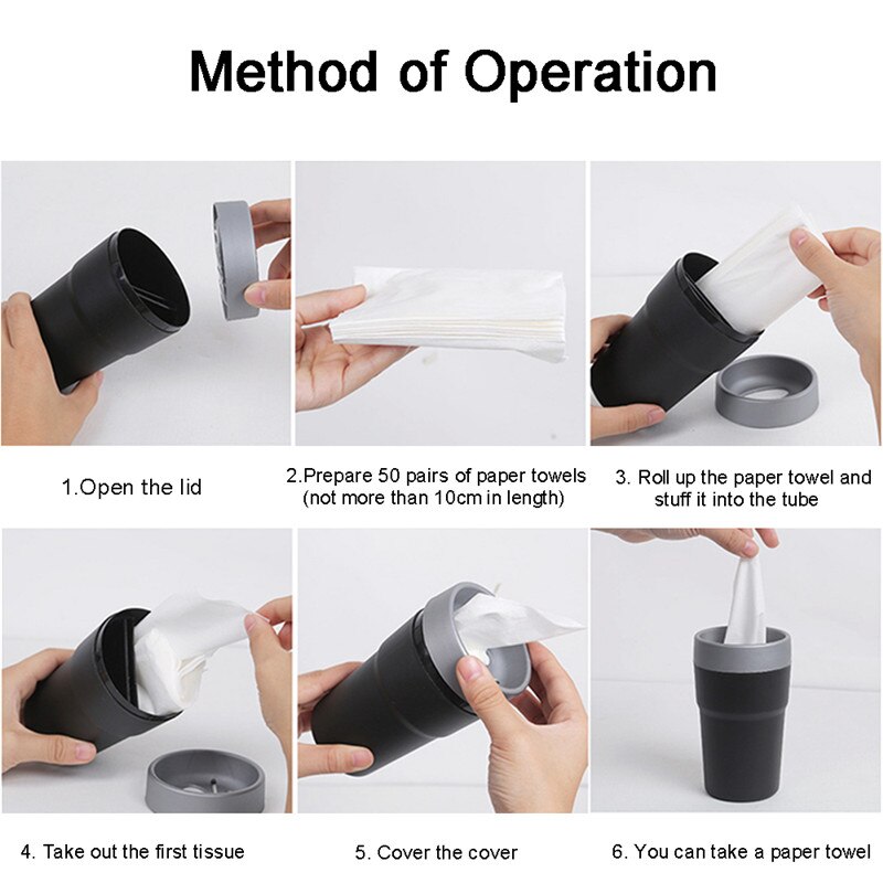 Car Tissue Box Car four-in-one multi-function storage bucket car trash can tissue box change cans card holder storage tube