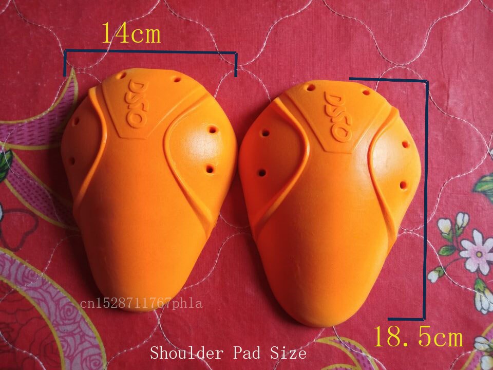 Niveau 2 dso motorcykel jakke indsats aftagelig blød rustning polymer materialer anti-slag kropsbeskytter knæ albue pude: 2 stk skulderpude