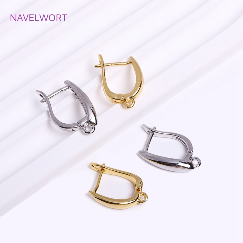 Trend ige 18 Karat vergoldete Ohrring verschlüsse Gold Ohrringe Ohr drähte Durcheinander Ohrring Haken Ergebnisse DIY Schmuck Zubehör