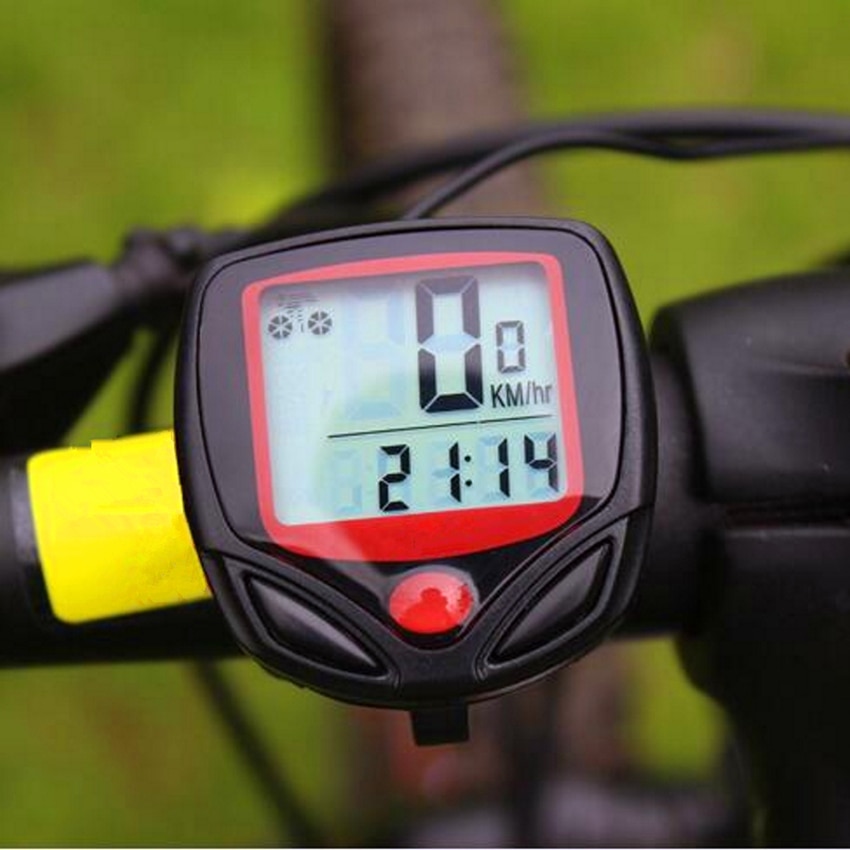 Waterdichte Fiets Computer Lcd Digitale Display Fiets Kilometerstand Snelheidsmeter Fietsen Wired Stopwatch Mtb Accessoires