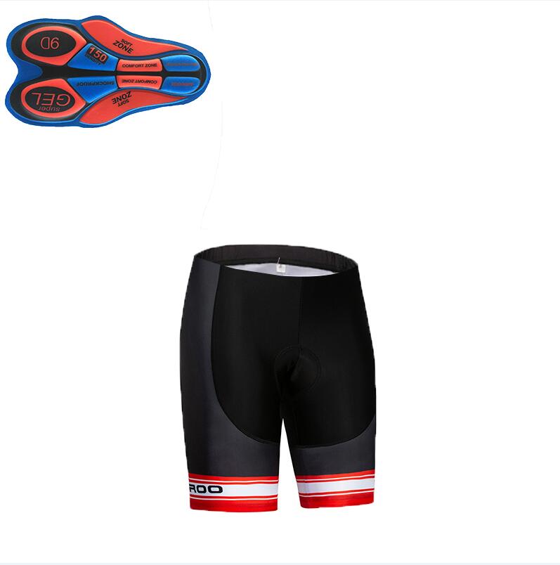 Sorte cykelshorts til mænd mtb cykel cykel 9d polstret hagesmæk short quick dry mtb shorts herre elastiske cykelshorts bukser xs -4xl: Ingen hagesmæk kort / L