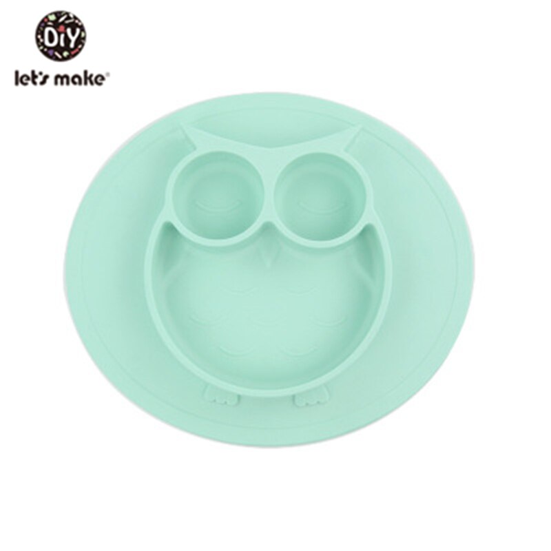 Uil baby siliconen dinerbord uil dinerbord kinderdinerbord antislip rooster aanvullend voedsel dinerbord voedselveilig: 7