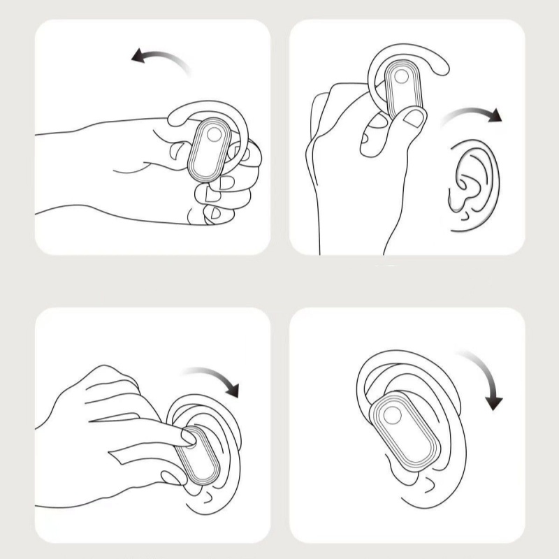 ANC Wireless Bluetooth 5.3 Kopfhörer App Noise-Cancelling Call Kopfhörer Wasserdichtes Sport-Gaming-Touchscreen-Headset