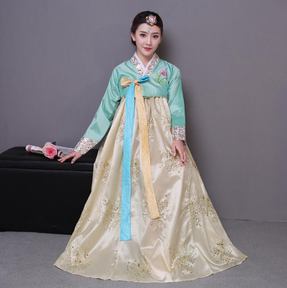 Koreanische Traditionelle Koreanische Hanbok Weibliche Koreanische Hanbok Kleid Ethnische Minderheit Tanz Bühne Kostüm Neue Jahr