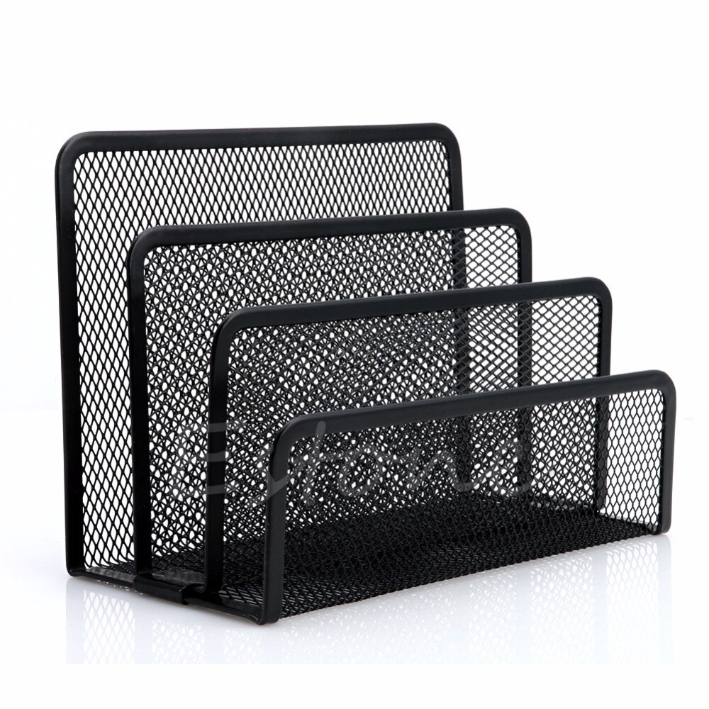 Mesh brev sorterer mail dokumentbakke skrivebord kontor filholder arrangør forretning