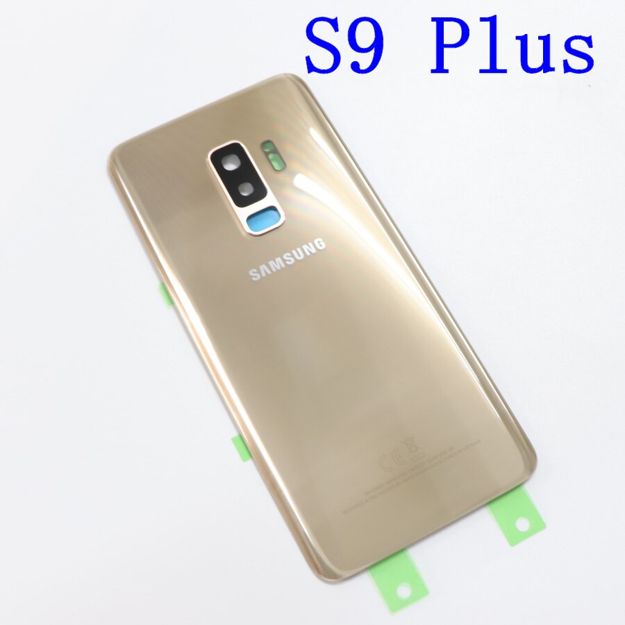 Samsung Della Copertura Posteriore Della Batteria per Samsung Galaxy S9 Più S9 + G965 SM-G965F G965FD S9 G960 SM-G960F G960FD Posteriore Posteriore cassa di Vetro: S9 Plus Gold