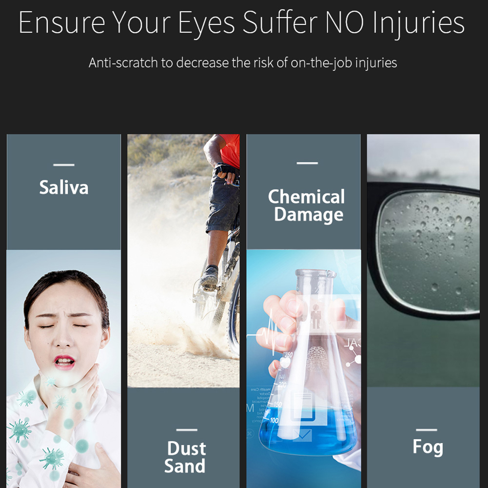 Adults Anti-virus Safety Goggles Eyes Protection Work Lab Anti Fog Splash-proof Eyewear Glasses Clear Goggles Kitchen Tools