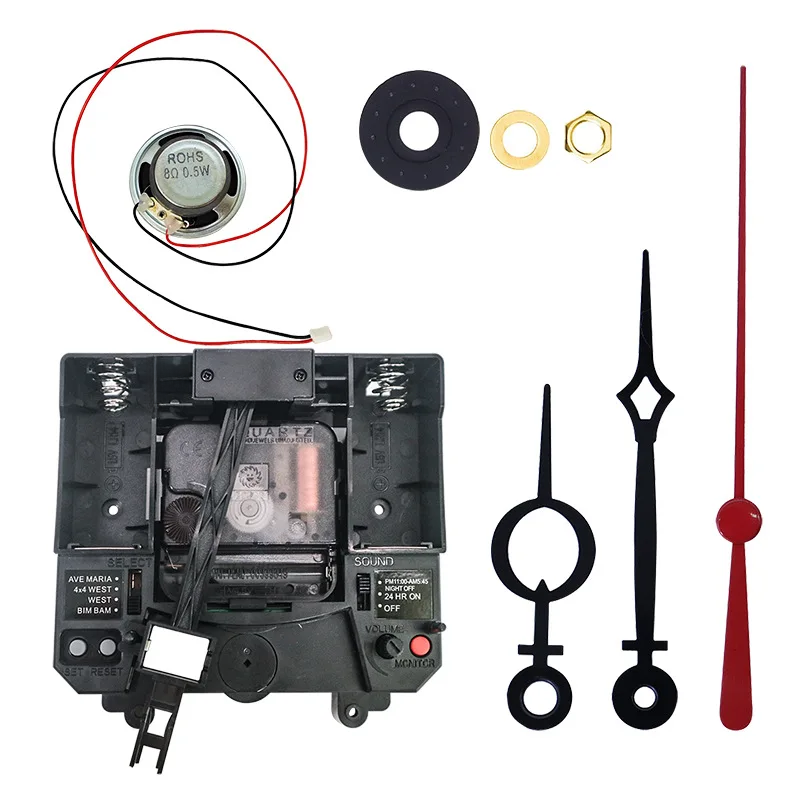 Sun Ximin Temple 4 Soorten Muziek Hele Puntklok Uit Één Stuk 300G Swing Clock Machine Core Diy Accessoires: 1 / Olive