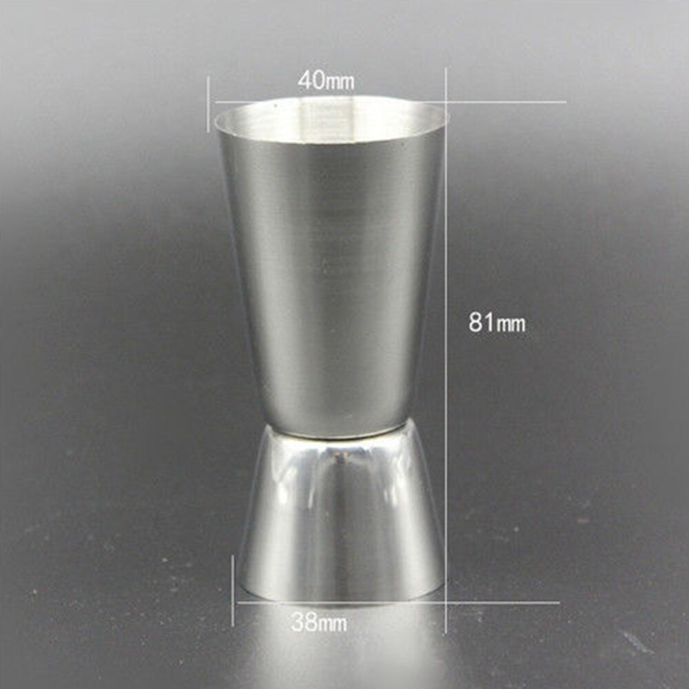 Rostfria drycker mäter 25/50 ml jigger blandning mätande sprit verktyg