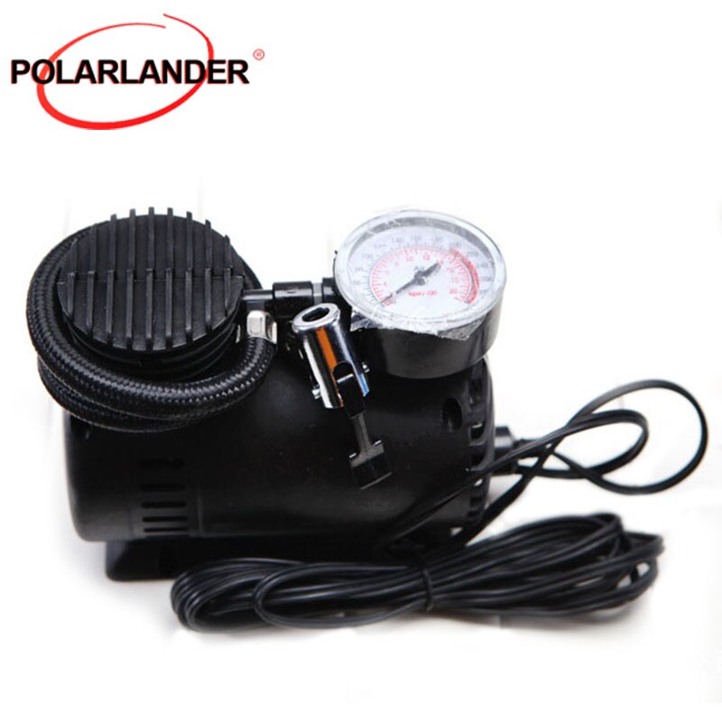 Mini Air Compressor Pump car pump Car Tyre Air Compressor with 3 Pneumatic Nozzle 12V 90W 300 PSI car inflator