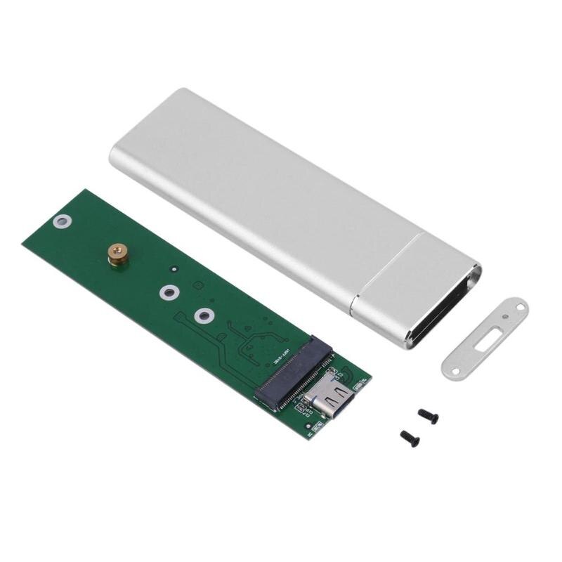 USB 3.1 Type C naar M.2 Solid State Harde Schijf Schijf Behuizing Externe NGFF SSD case ondersteuning 2230 2242 2260 2280 met kabel