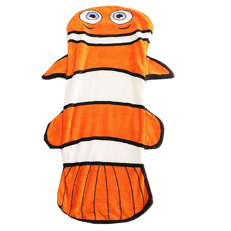 Roze Blauw Paars Slaapzak Deken Gooi Mermaid Vissenstaart Deken Voor Volwassen Childern Super Zachte Dubbele Lagen Kerstcadeau: Clownfish