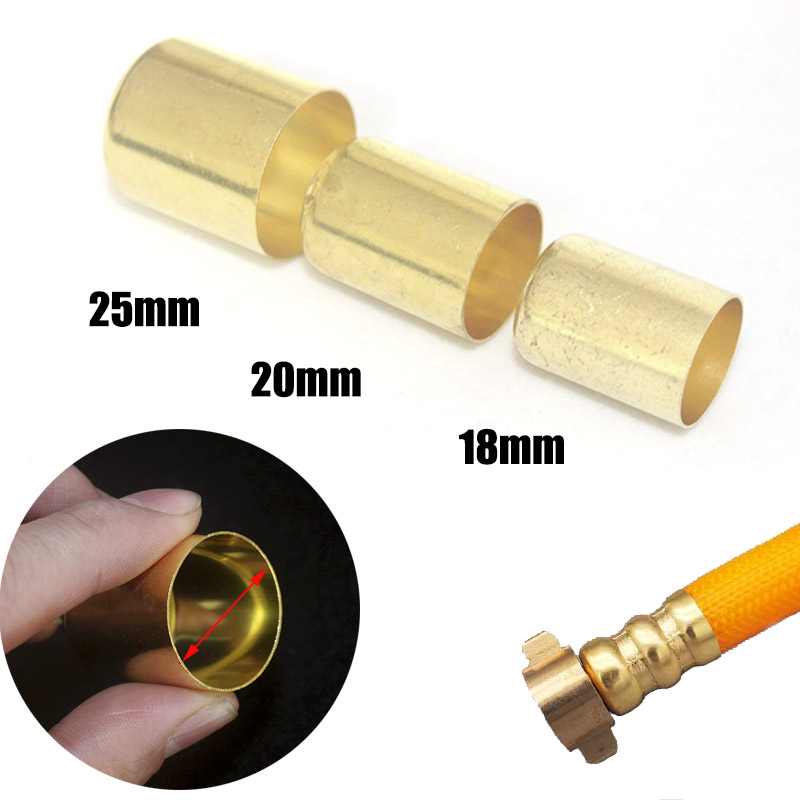 50 Stks/partij Grote Grootte Pijp Persmachine Vaste Koperen Mouw Hoge Druk Soft Tube Lock Klemmen Bestrijdingsmiddel Spuit Connectors