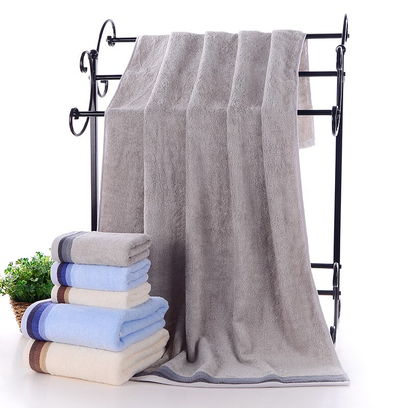Toallas de baño de algodón suave para adultos, toalla absorbente de felpa, Sábana de baño playa rostro de lujo, juego de toallas básicas para mujeres, 3 uds. O 1 ud. TS55