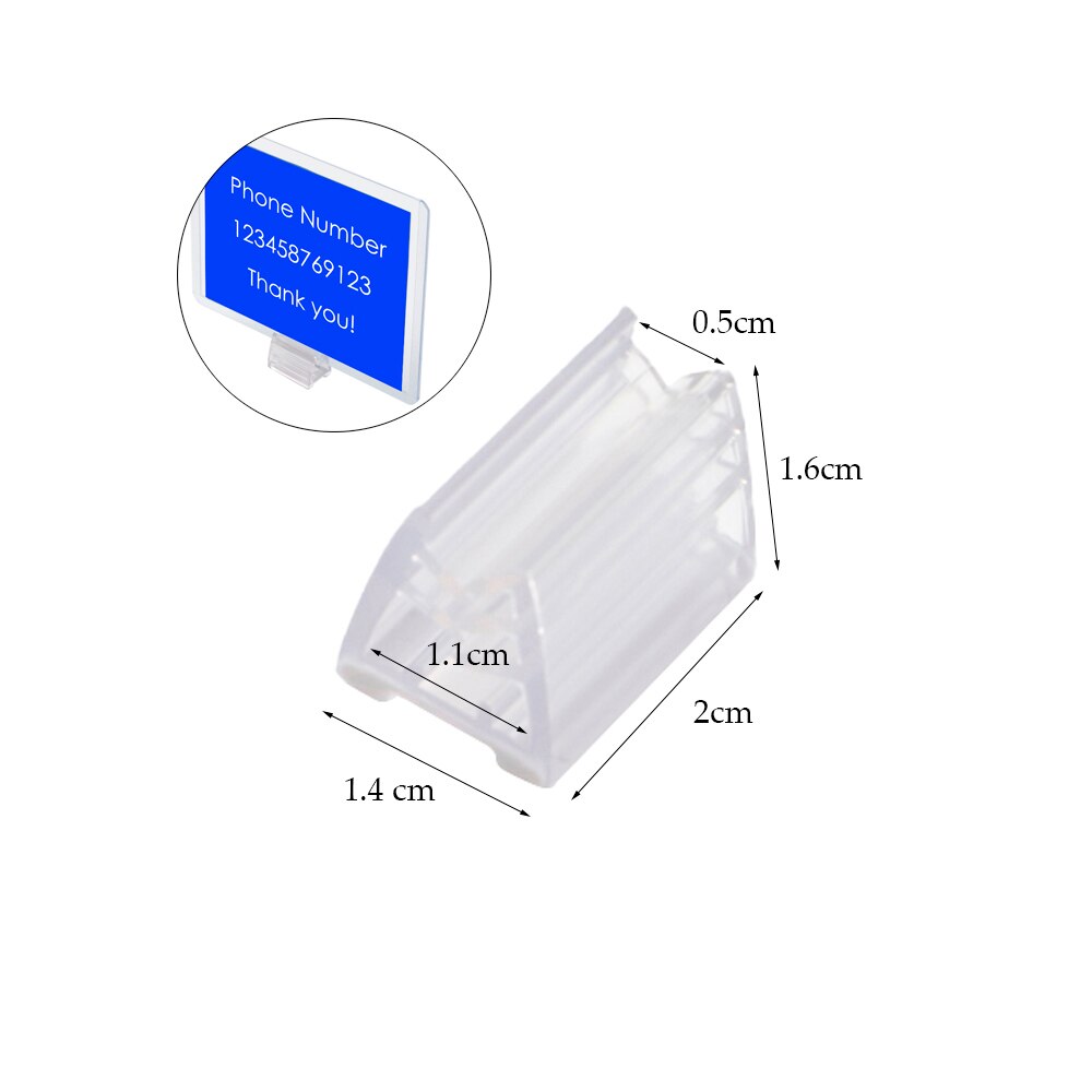 Multi-zweck Supergrip Pvc Zeichen Halter Kunststoff Greifer: 12