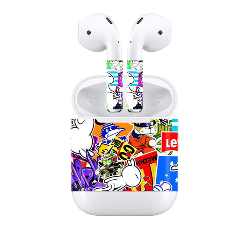 Popular Full Cover Decal for Apple AirPods for Earpiece Vinyl Stickers: 991