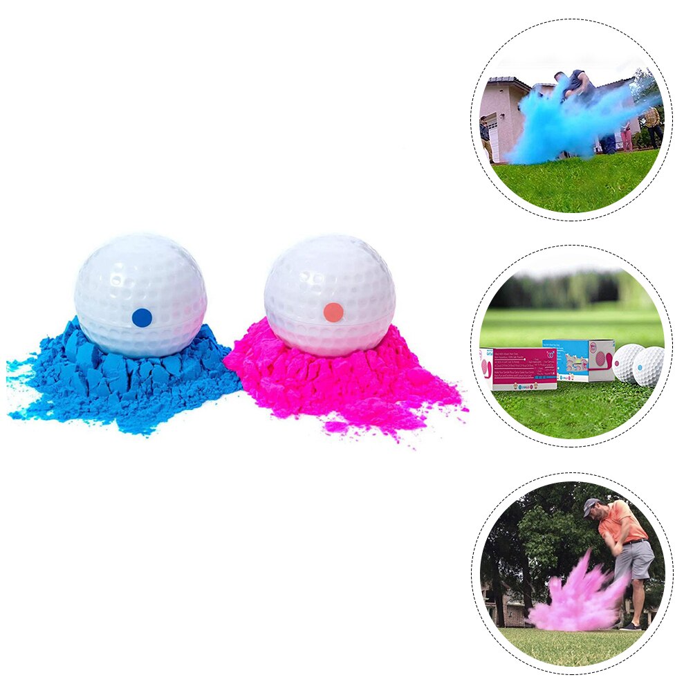 2Pcs Birthday Party Gender Reveal Powder Balls Banquet Smoke Powder Bombs