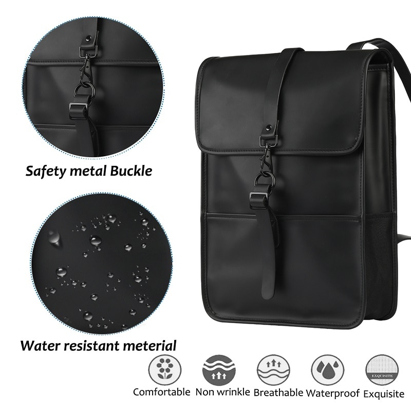 Pu Lederen Laptoptas 15.6 Inch Voor Macbook Pro 15 Case Laptop Rugzak Vrouwen Waterdichte Rugzak Vrouwen Voor Macbook Pro 15